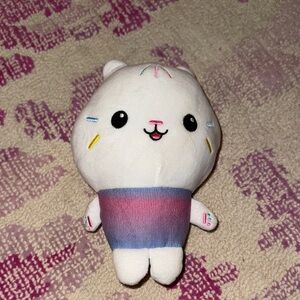 Cute White and Blue-Pink Gradient Plush Toy